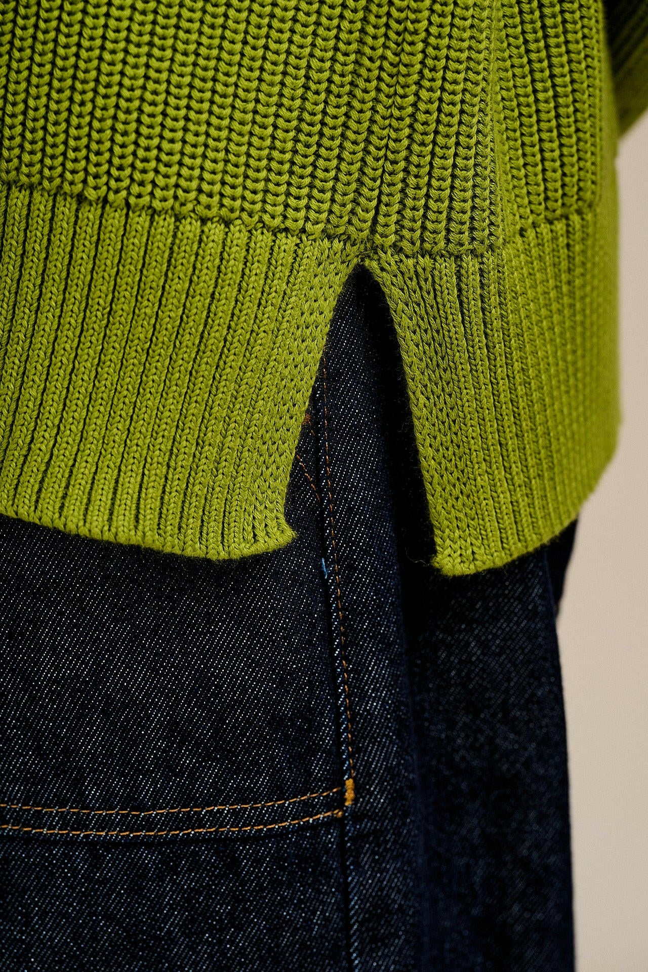 Amari - Oversized Knitted Jumper in Lima Bean Green - Image 9