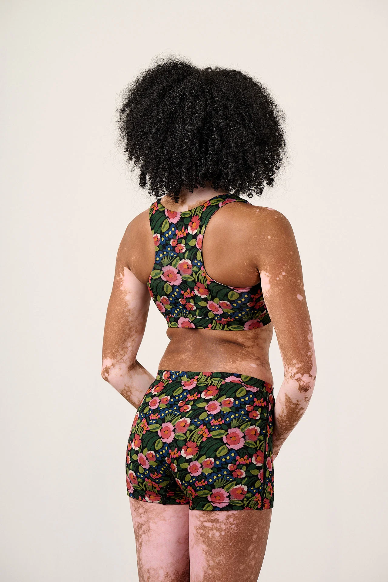 Kit - Viscose Boxer Shorts in Black Marie Print - Image 6