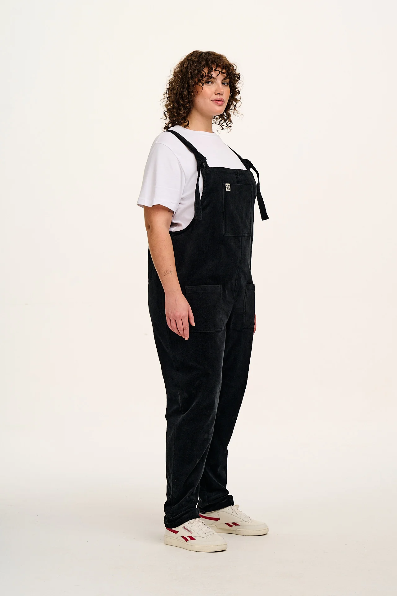 Original - Corduroy Dungarees in Black - Image 5