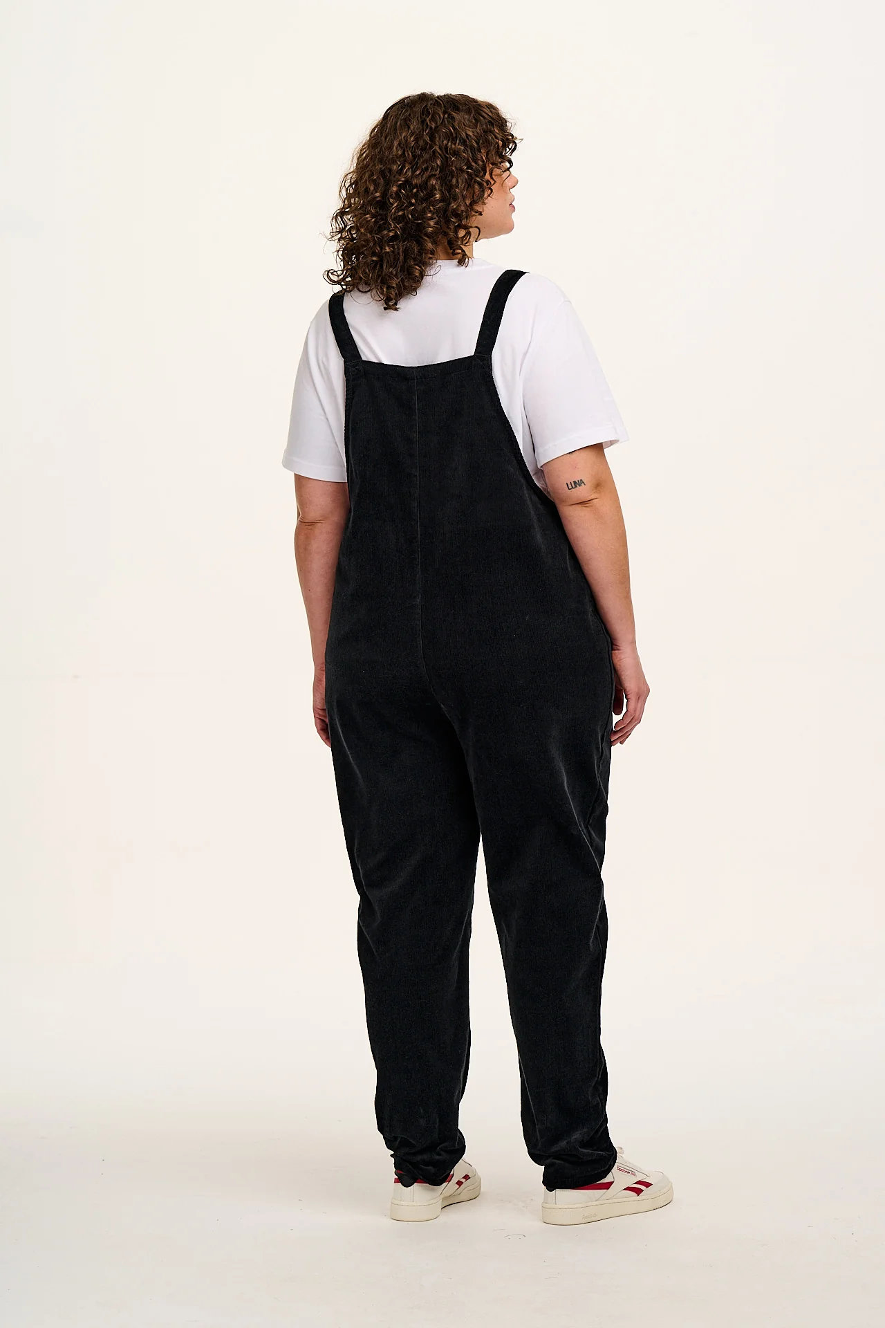Original - Corduroy Dungarees in Black - Image 6