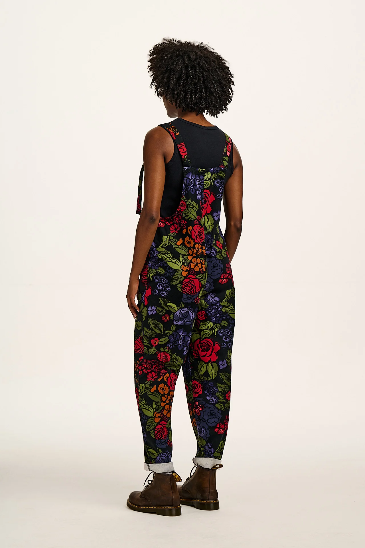 Original - Cotton Dungarees in Maria Print - Image 5