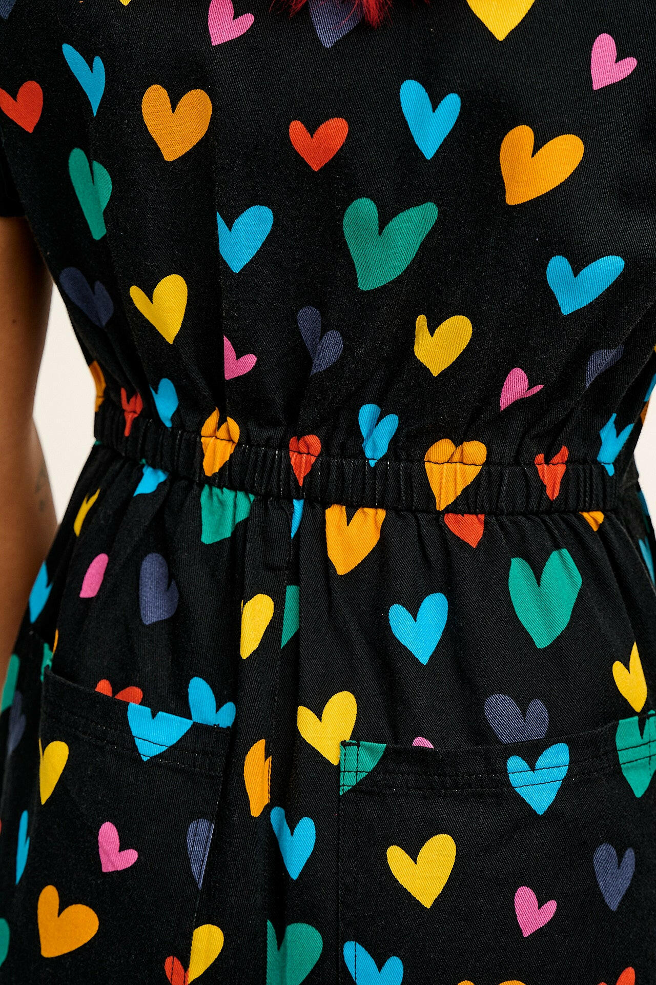 Ragan - Cotton Jumpsuit in Multi Cupid Print - Image 9