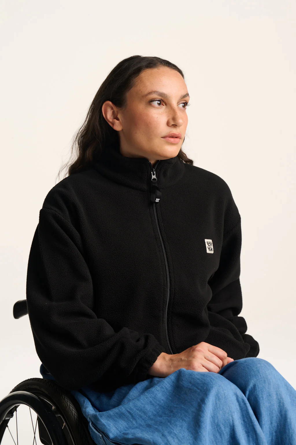 Nicks - Full Zip Polar Fleece in Black - Image 5