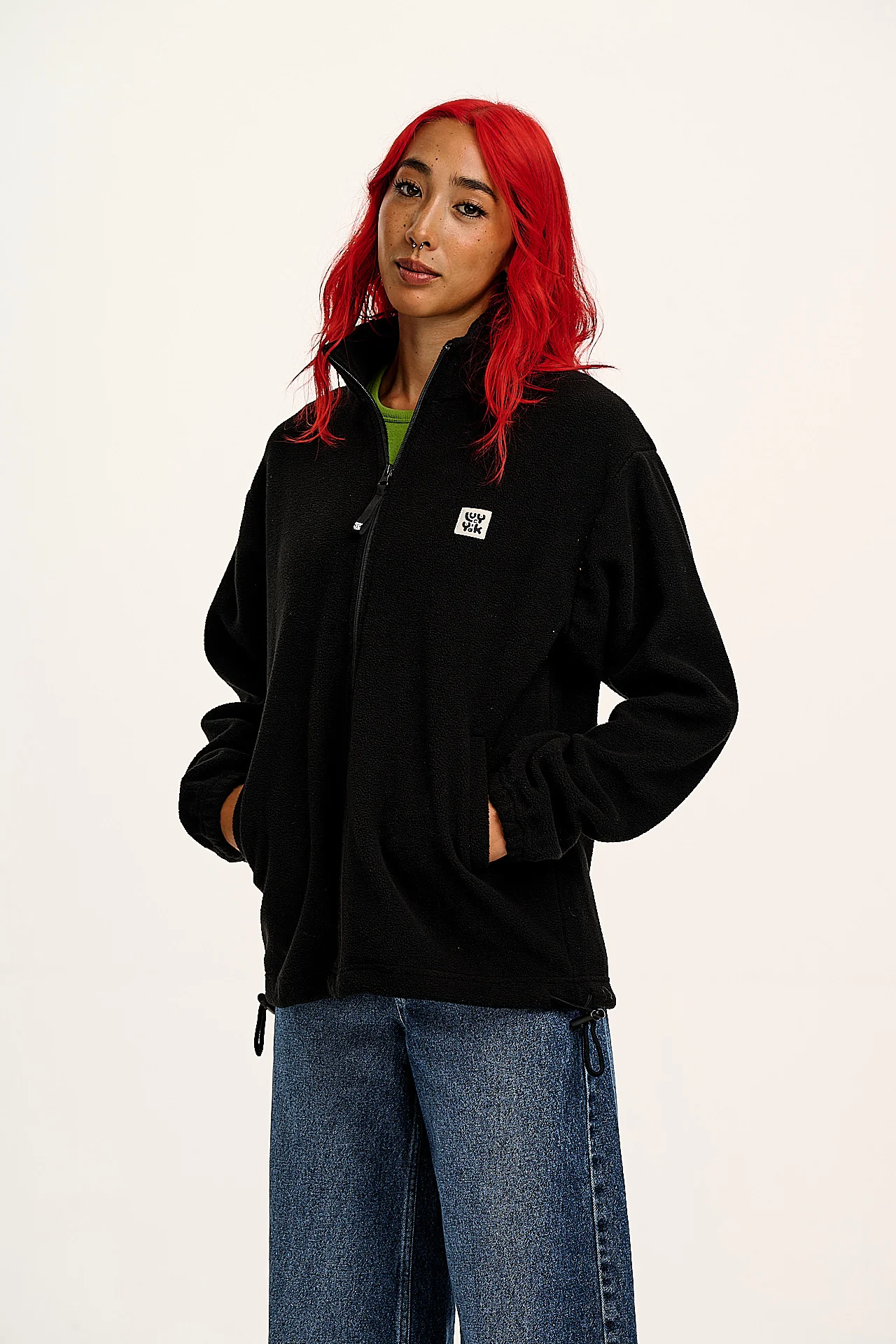 Nicks - Full Zip Polar Fleece in Black - Image 6